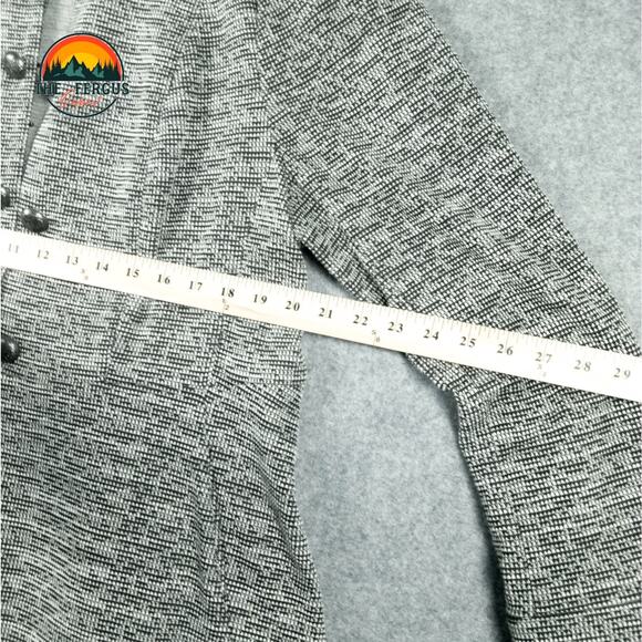 Lane Bryant Captain Jacket Gray Cotton Blend Button Front Women's Plus Size 16 - Picture 6 of 15